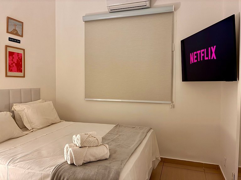 Moderno e Aconchegante – a 3 min a pé da Praia, Espaço para