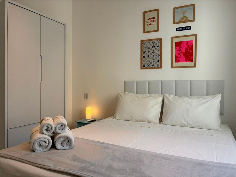 Moderno e Aconchegante – a 3 min a pé da Praia, Espaço para