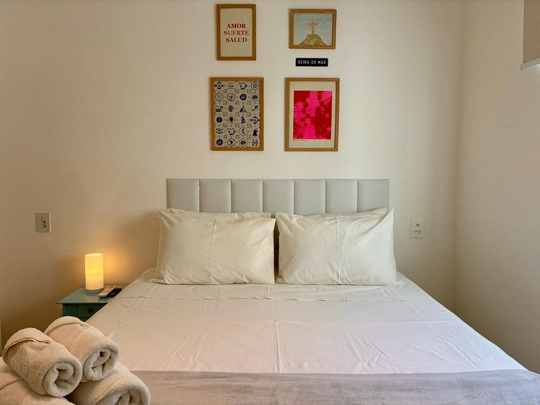 Moderno e Aconchegante – a 3 min a pé da Praia, Espaço para