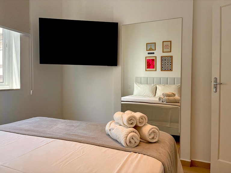 Moderno e Aconchegante – a 3 min a pé da Praia, Espaço para