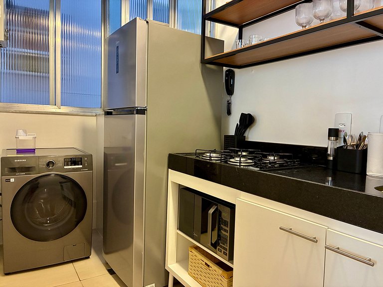 Moderno e Aconchegante – a 3 min a pé da Praia, Espaço para